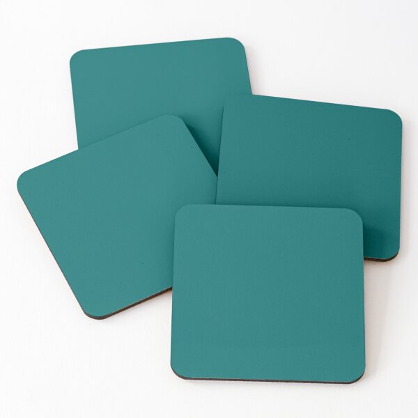 Solid Dark Teal Coasters (Set of 4)