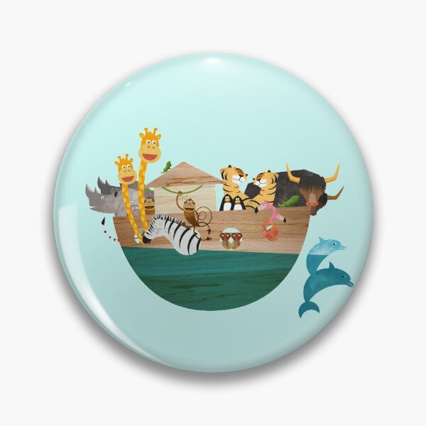 Item preview, Kids Room Illustration Noah’s Ark - All animals aboard designed and sold by Pia Kolle.