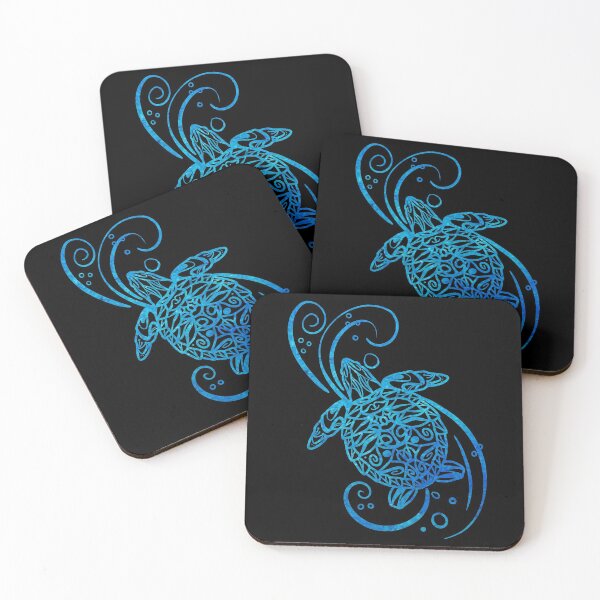 Item preview, Sea Turtle Mandala Watercolor Blue  designed and sold by SassAndHoney.