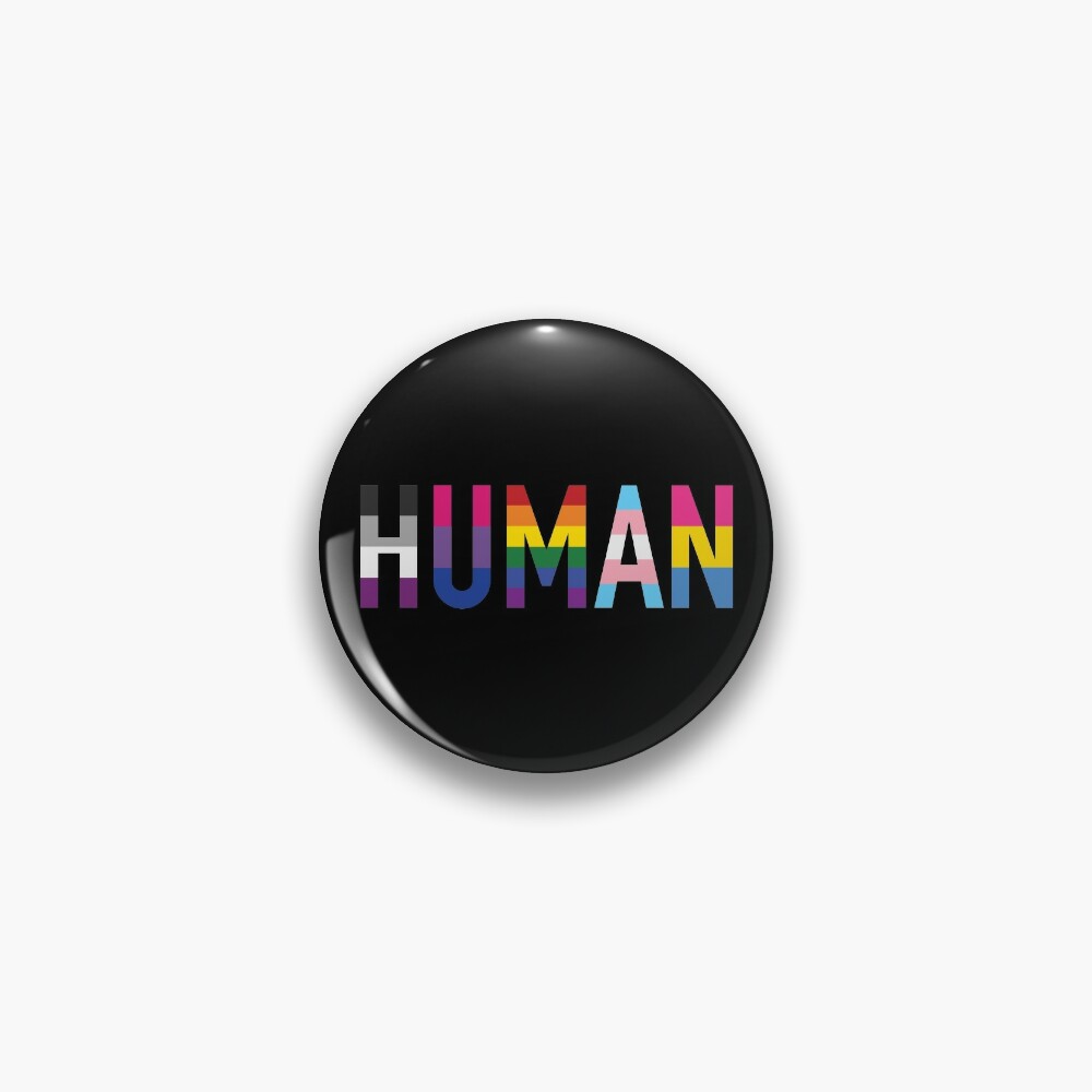 Human, Various Queer Flags 1 Pin
