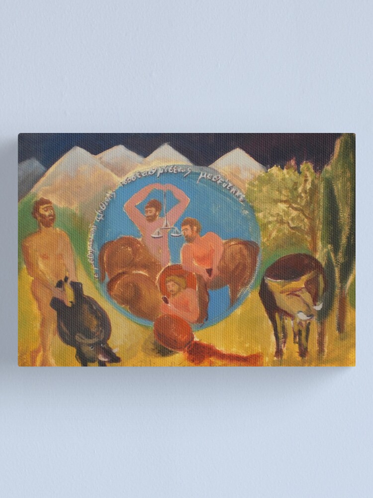 Le Sanglier D Erymanthe Canvas Print By Agneszirini Redbubble