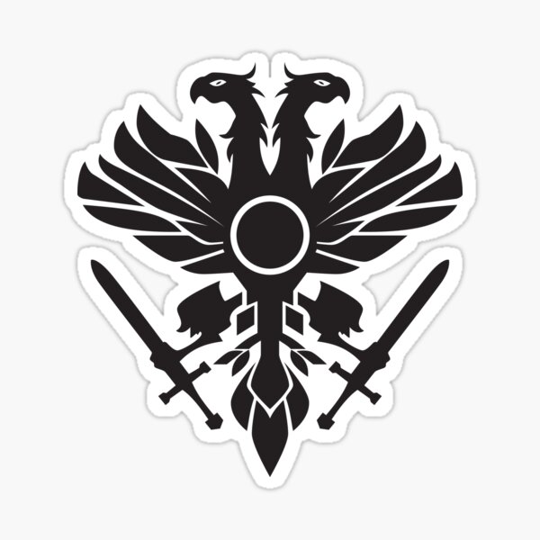 Double Headed Eagle Coat Of Arms Sticker By Musthavedsgn Redbubble 1159