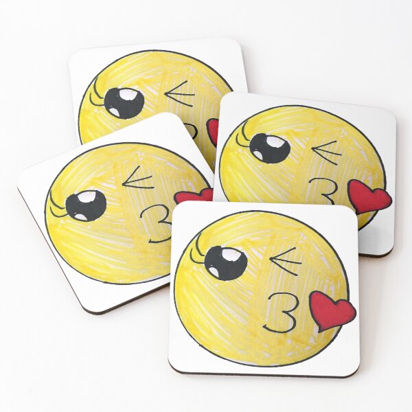 Item preview, Emoji Kiss Face Drawing designed and sold by zariast.