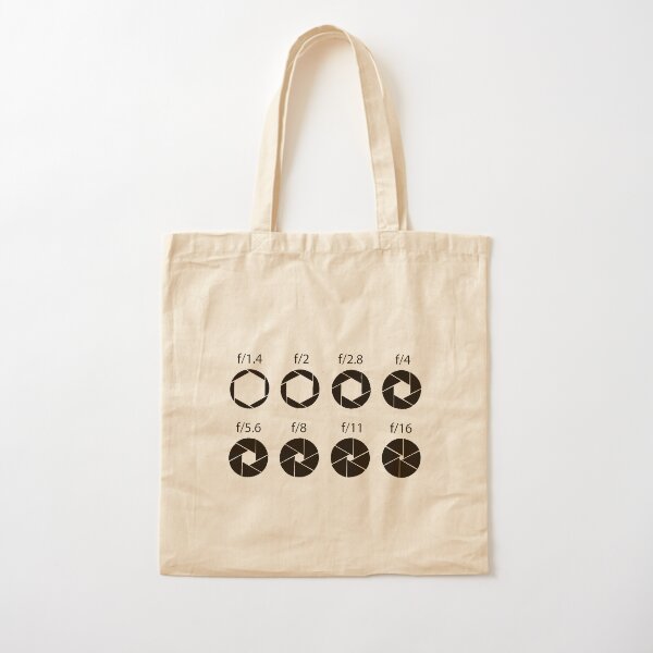 F-stops - Black Cotton Tote Bag