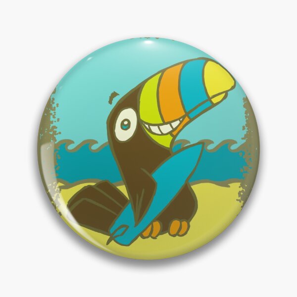 Surfin' Toucan! Pin