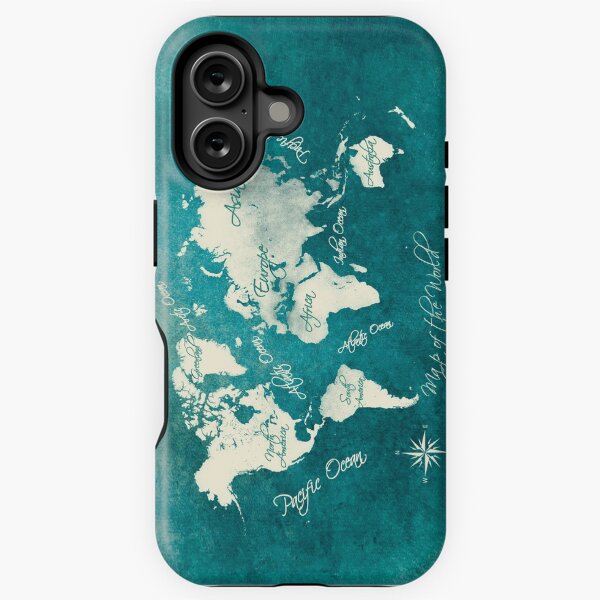 Item preview, world map 2020 sea color #map #travel designed and sold by JBJart.