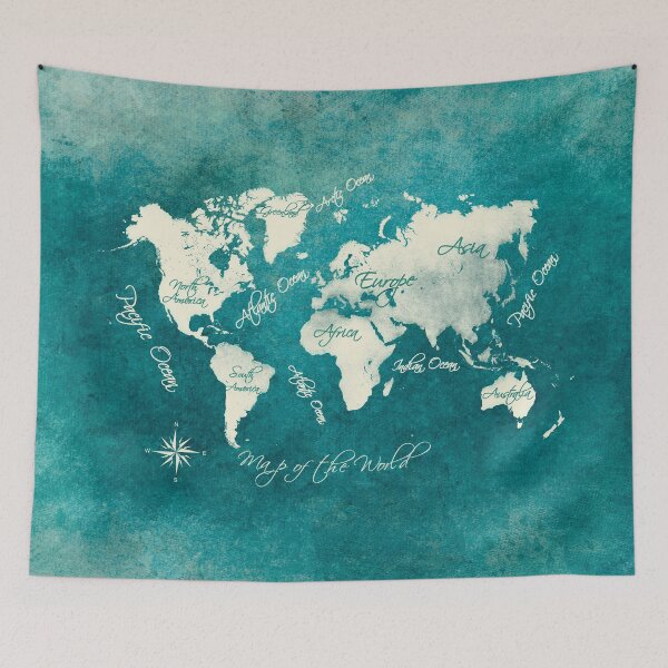 Item preview, world map 2020 sea color #map #travel designed and sold by JBJart.