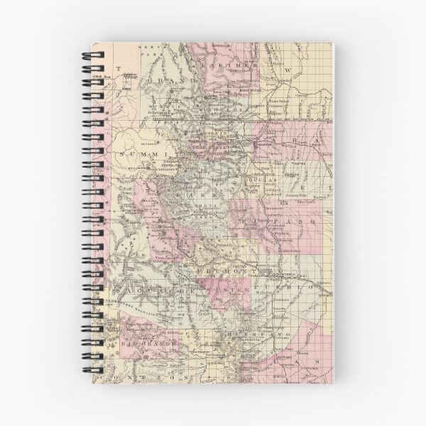 Item preview, Vintage Map of Colorado (1880) designed and sold by BravuraMedia.