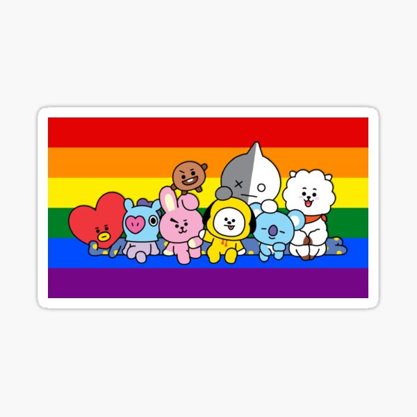 Artikel-Vorschau von GAY PRIDE BT21, designt und verkauft von seokjinnies.