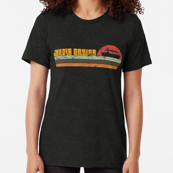 Jungle Cruise 1970's surf shirt (Distressed) Tri-blend T-Shirt
