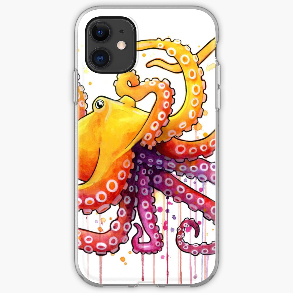 Octopus Sunrise iPhone Case & Cover