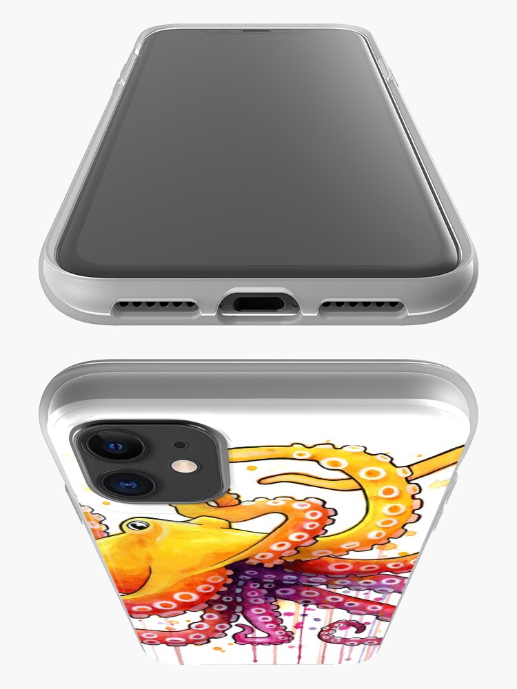 Alternate view of Octopus Sunrise iPhone Case & Cover