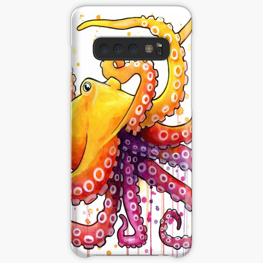 Octopus Sunrise Case & Skin for Samsung Galaxy