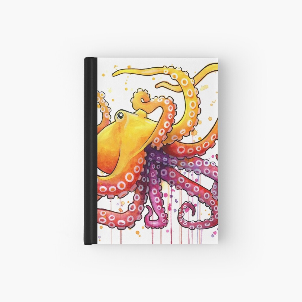 Octopus Sunrise Hardcover Journal
