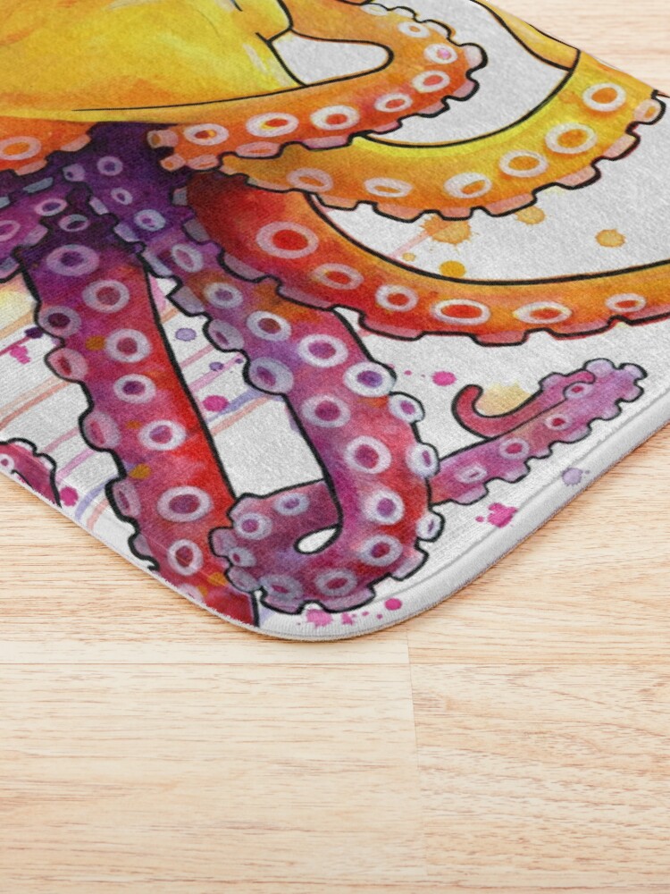 Alternate view of Octopus Sunrise Bath Mat