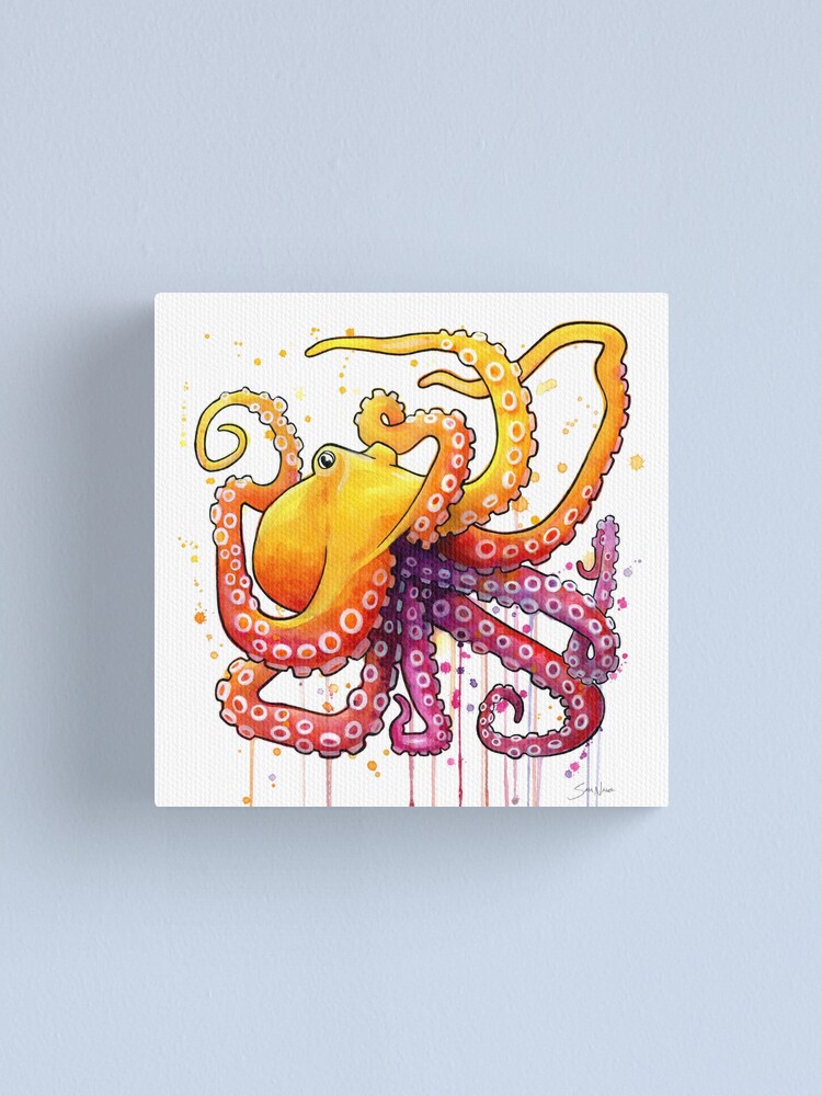Alternate view of Octopus Sunrise Canvas Print