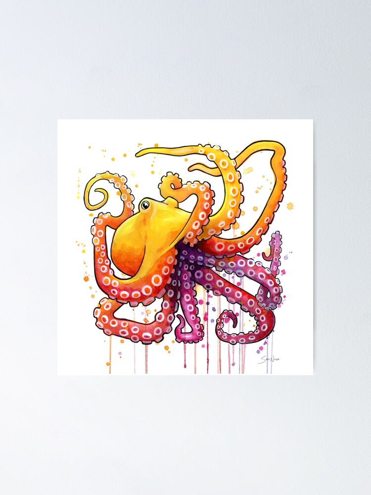 Alternate view of Octopus Sunrise Poster