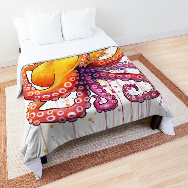 Octopus Sunrise Comforter