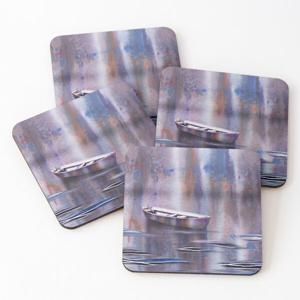 Item preview, Ripples Water Boat Watercolor Painting  designed and sold by Irina Sztukowski.