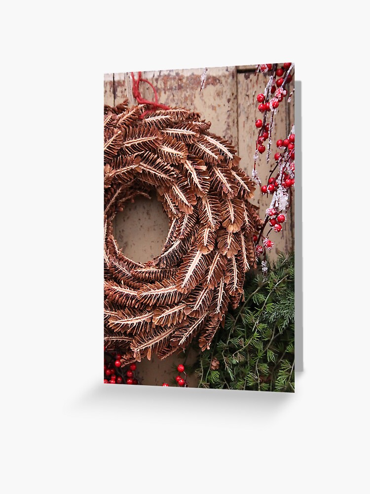Thumbnail 1 of 2, Greeting Card, Christmas Wreaths designed and sold by JeanneHorak.