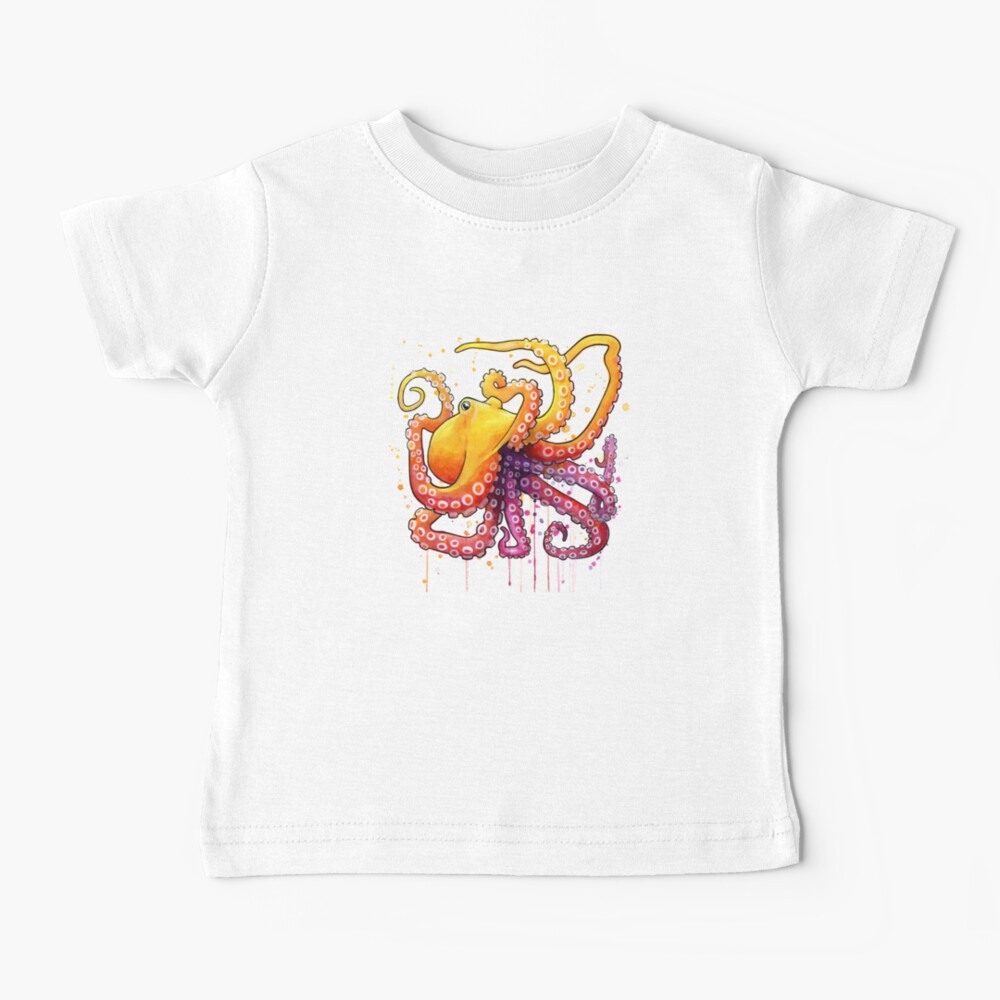 Octopus Sunrise Baby T-Shirt