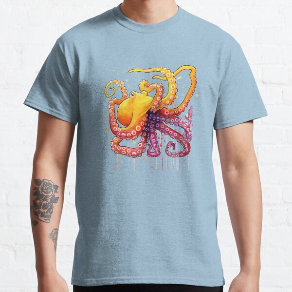 Octopus Sunrise Classic T-Shirt