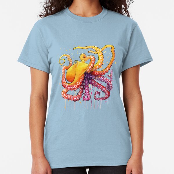Octopus Sunrise Classic T-Shirt
