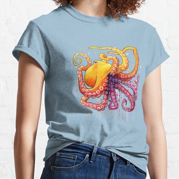 Octopus Sunrise Classic T-Shirt
