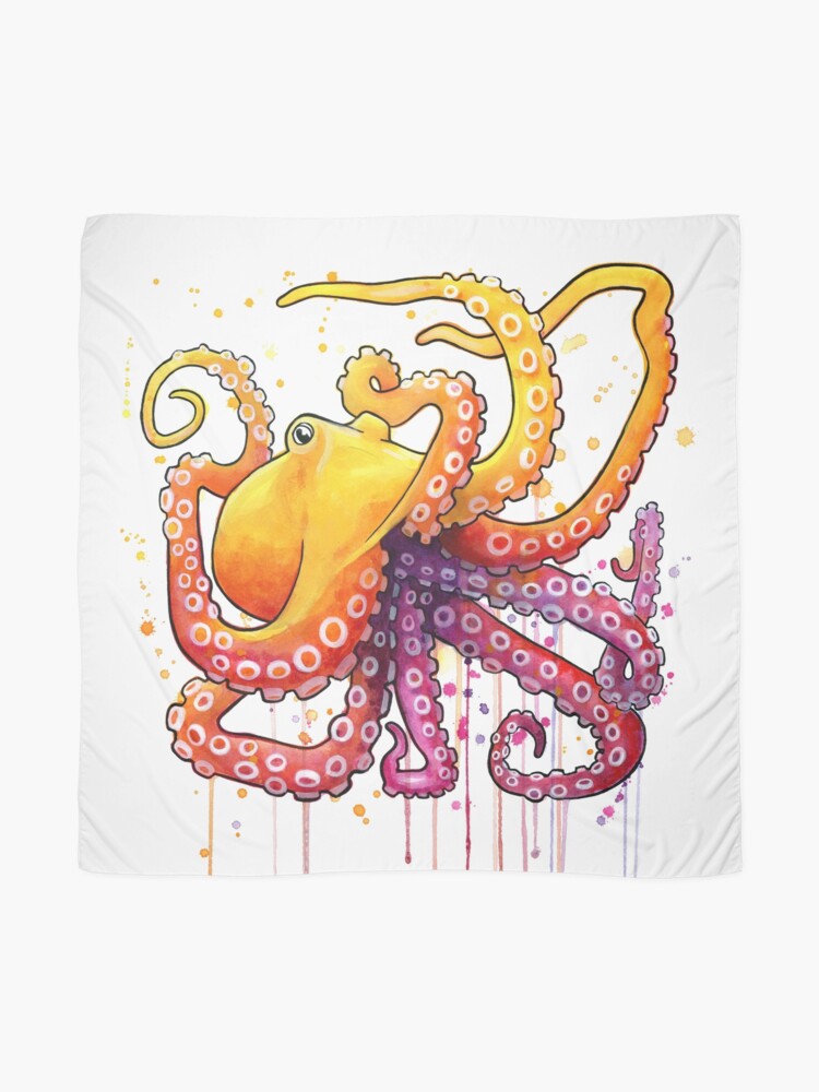 Alternate view of Octopus Sunrise Scarf