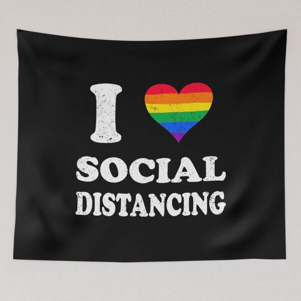 Item preview, I LOVE SOCIAL DISTANCING  designed and sold by MagicBoutique.