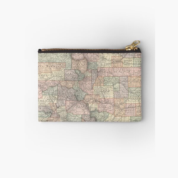 Item preview, Colorado Map with Cities and Counties (1891) designed and sold by BravuraMedia.