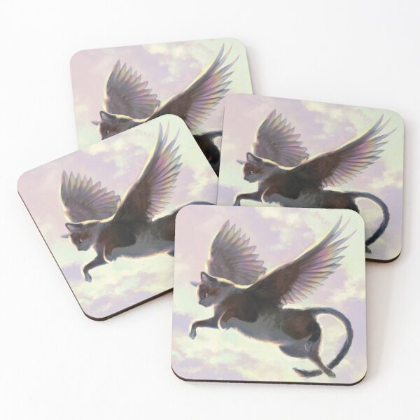 Item preview, Cat with Wings designed and sold by RAJillustration.