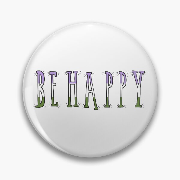 Item preview, Be Happy – Genderqueer designed and sold by AlexVR.