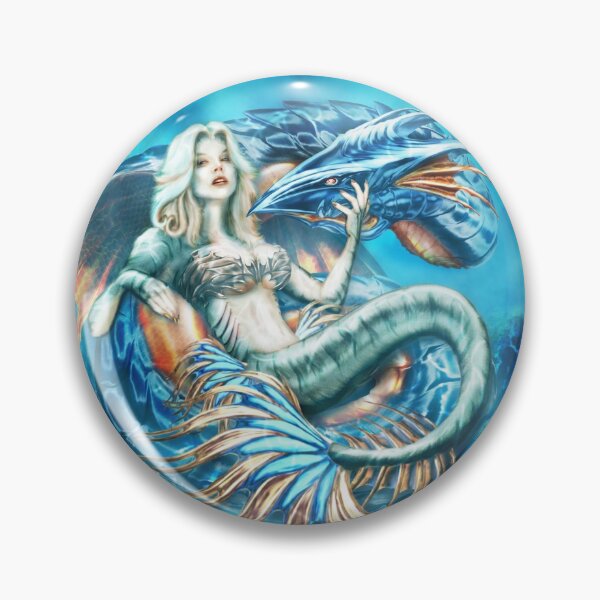 Item preview, Tempest - Mermaid with Sea Dragon designed and sold by unnaturalforces.