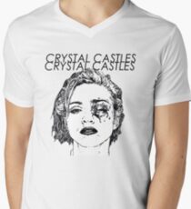 Crystal Castles Shirt RETRO Men's V-Neck T-Shirt