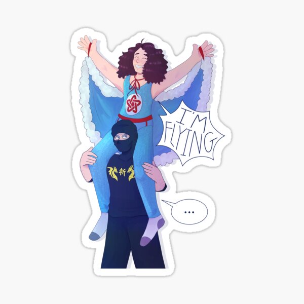 Item preview, Ninja Sex Party Danny Sexbang on Ninja Brian's Shoulders designed and sold by celestialuka.