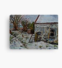 'Deserted Cottage, Ballyharry, County Antrim' Canvas Print