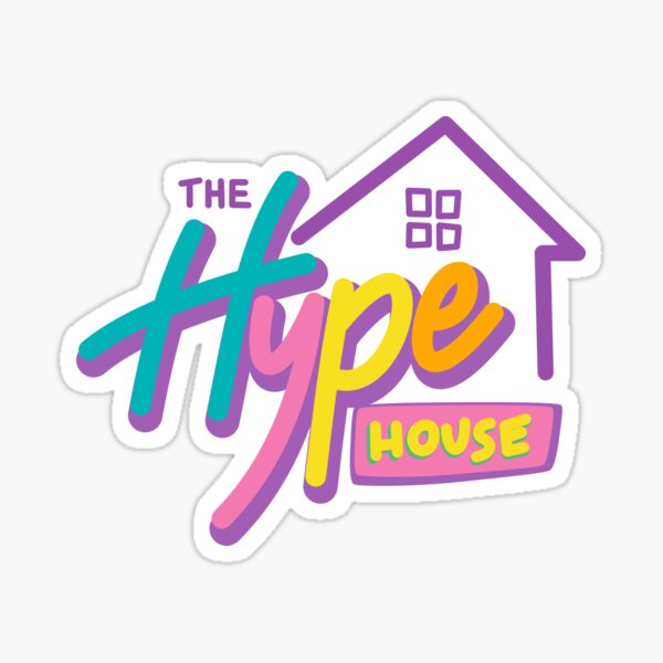 Hype House Sticker By Krispull Redbubble - aesthetic roblox hype house
