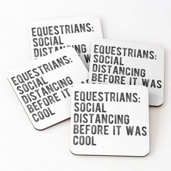 Item preview, Equestrians Social Distancing designed and sold by Ali Scarlett Adams.