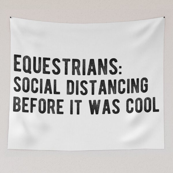 Item preview, Equestrians Social Distancing designed and sold by Ali Scarlett Adams.