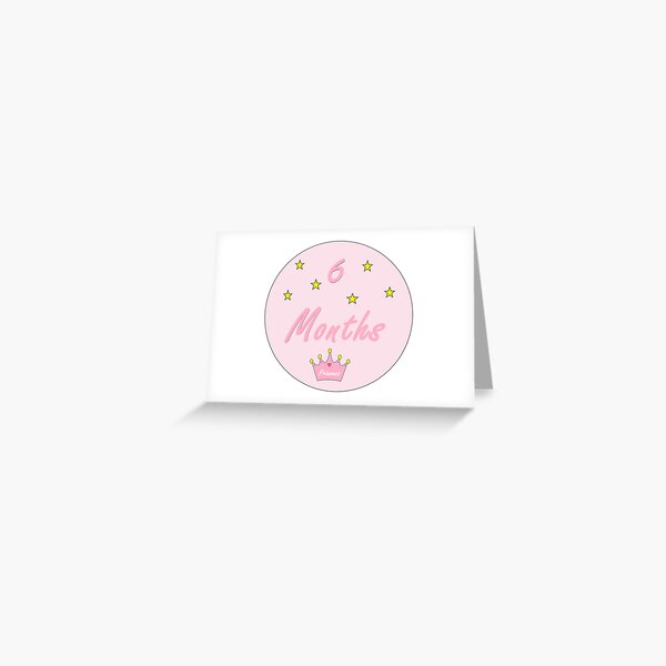 Carte De Vœux 7 Mois Bebe Mois Sticker Par Superchele Redbubble