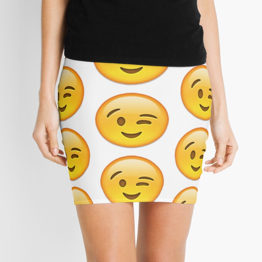 yellow winky face shorts