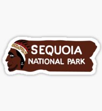Sequoia National Park Entrance Sign, California, USA Sticker