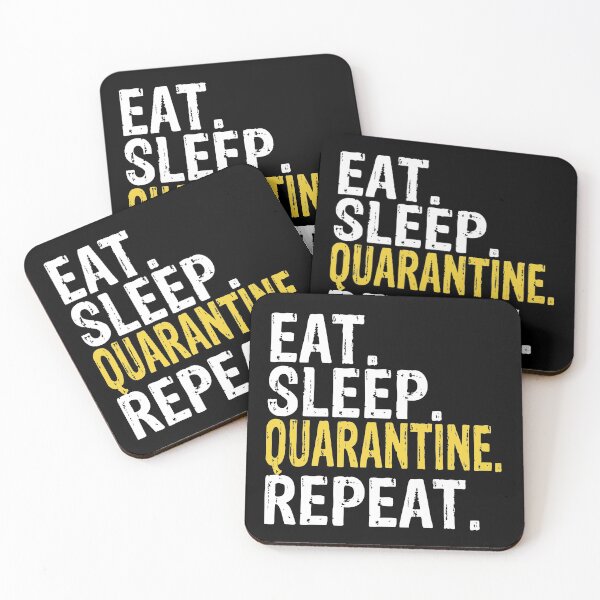 Item preview, Eat Sleep QUARANTINE Repeat Social Distancing Men Women designed and sold by MagicBoutique.