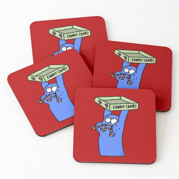 Item preview, Bloo with Candy Canes | Foster's Home for Imaginary Friends designed and sold by RoserinArt.