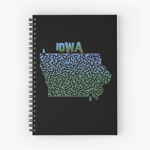 Item preview, Iowa State Outline Maze & Labyrinth designed and sold by gorff.