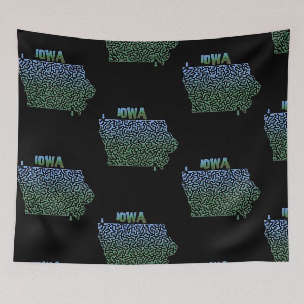 Item preview, Iowa State Outline Maze & Labyrinth designed and sold by gorff.