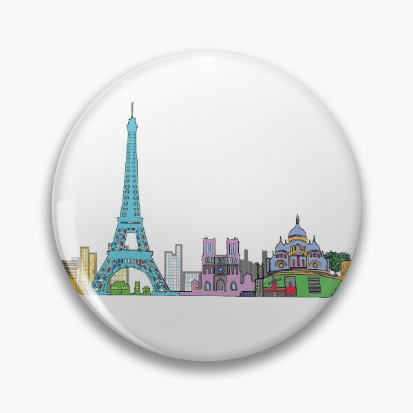 Item preview, Paris skyline designed and sold by KitCatCards.