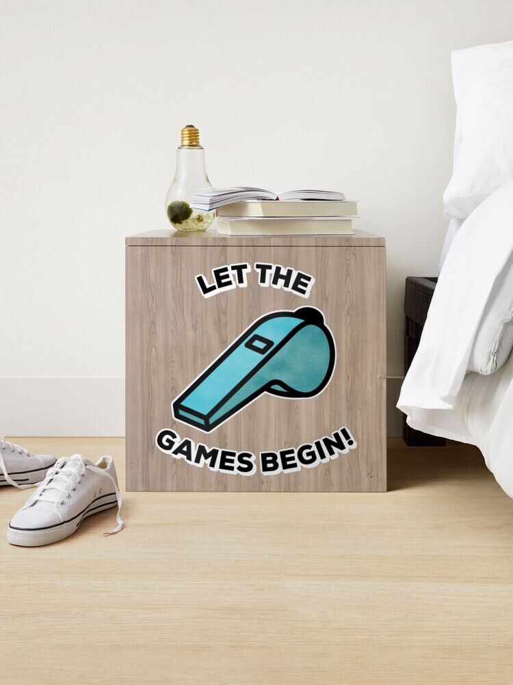 Let The Games Begin Stickers for Sale