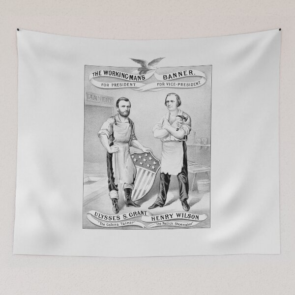 Item preview, Grant And Wilson Election Poster -- 1872 designed and sold by warishellstore.